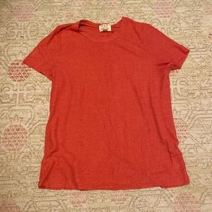 Lightweight red knit T-shirt - Nordstrom